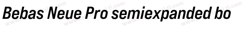 Bebas Neue Pro semiexpanded bold字体转换